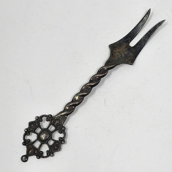 Sterling Silver Antique Vintage Fork - Picture 1 of 8